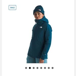 The North Face Women's Teal Hooded Ski Jacket - 3 in one jacket